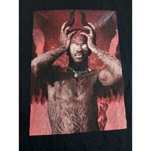 Lil Nas X Montero Shirt Mens Black Gothic Devil Graphic Tee Hiphop Rapper XL